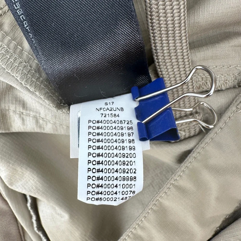 The North Face Mens Horizon 2.0 Convertible Hiking Pants Khaki Tan 36 NF0A2UNB